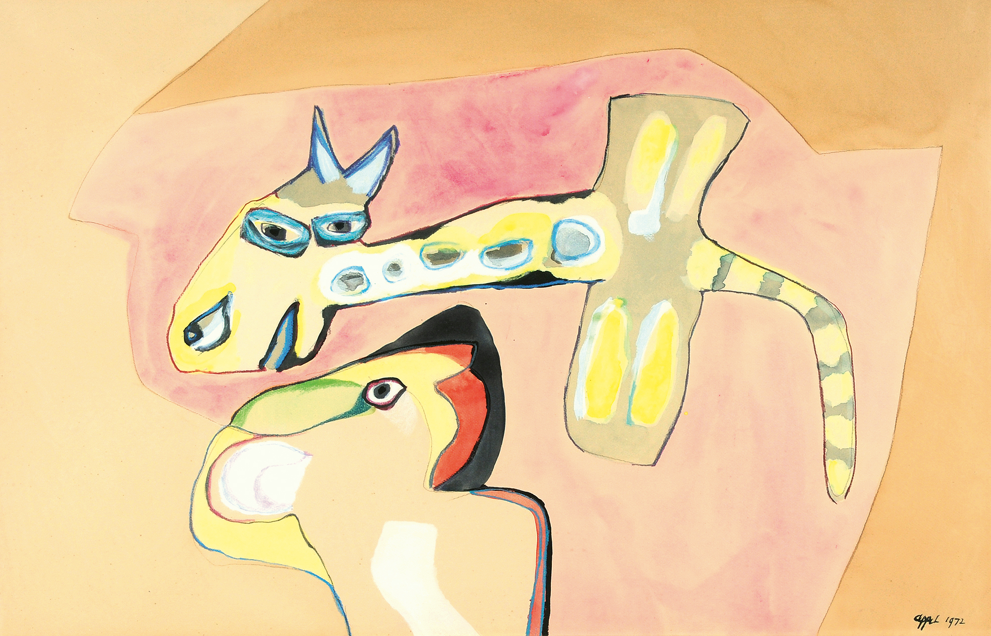 Karel Appel, Flying Over Me