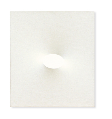 Un ovale bianco