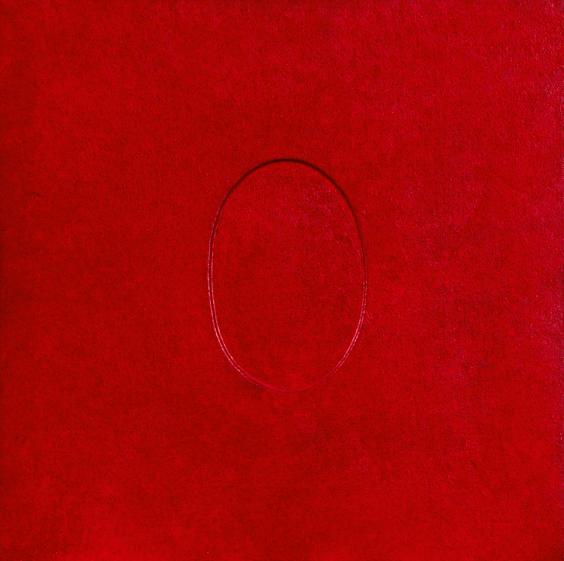 Turi Simeti, Un ovale rosso
