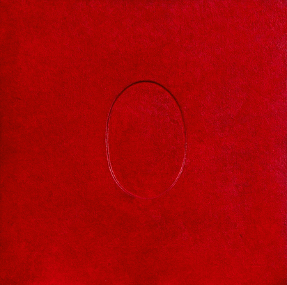 Un ovale rosso
