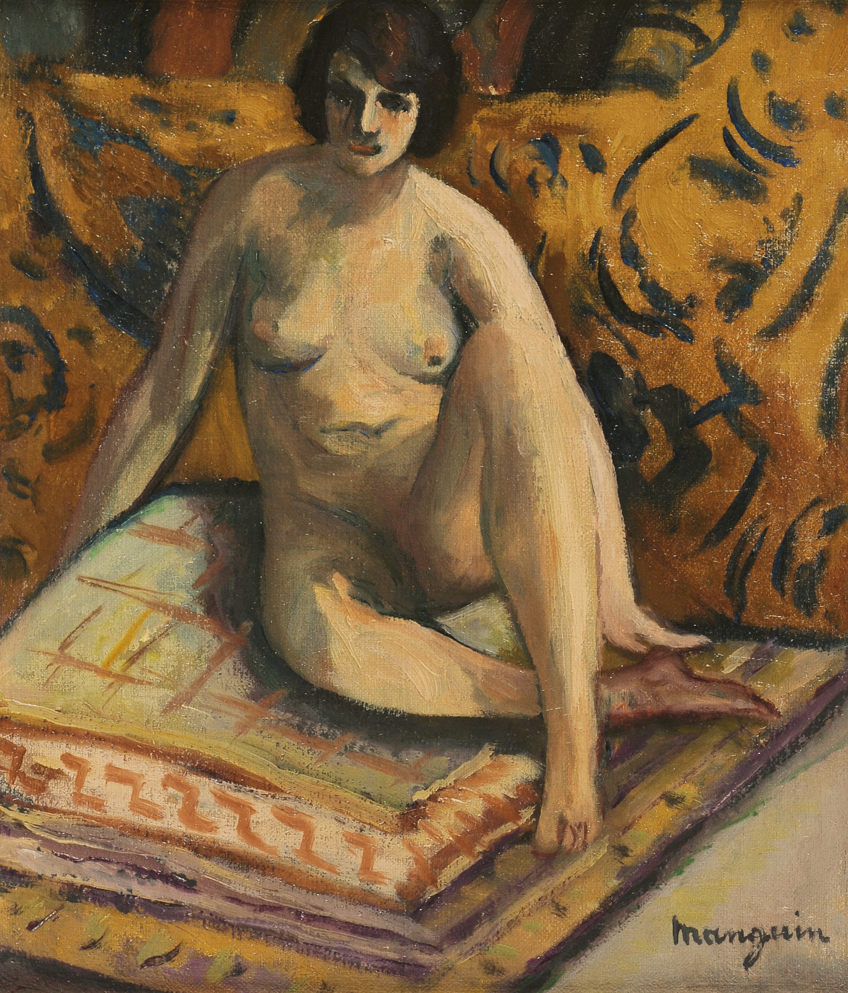 Henri Manguin, Nu accroupi, "Grenouillette"