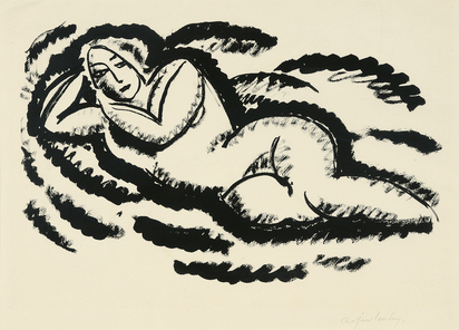 Reclining female nude III