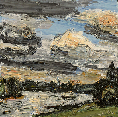 Wolken am Rhein