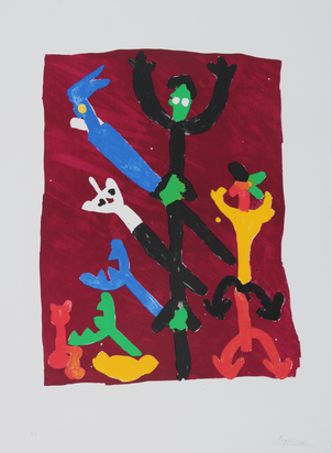 4 sheets: A. Lanskoy; E. Ionesco; U. Erben; O. Zadkine