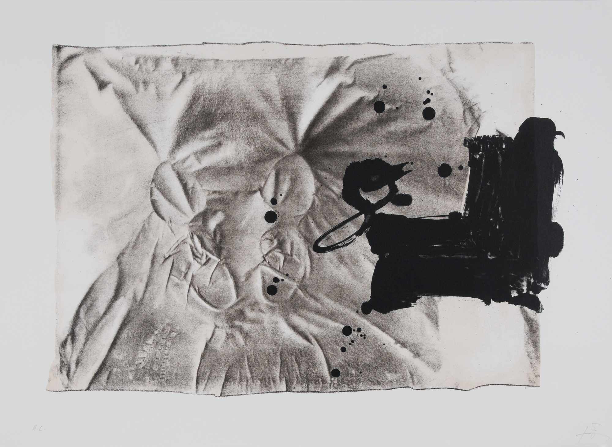 Antoni Tàpies, Chaussures sur chaise, 
aus "Variations"