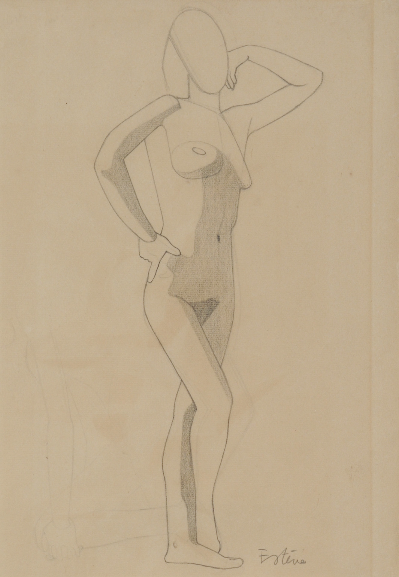 Maurice Estève, Etude de nu