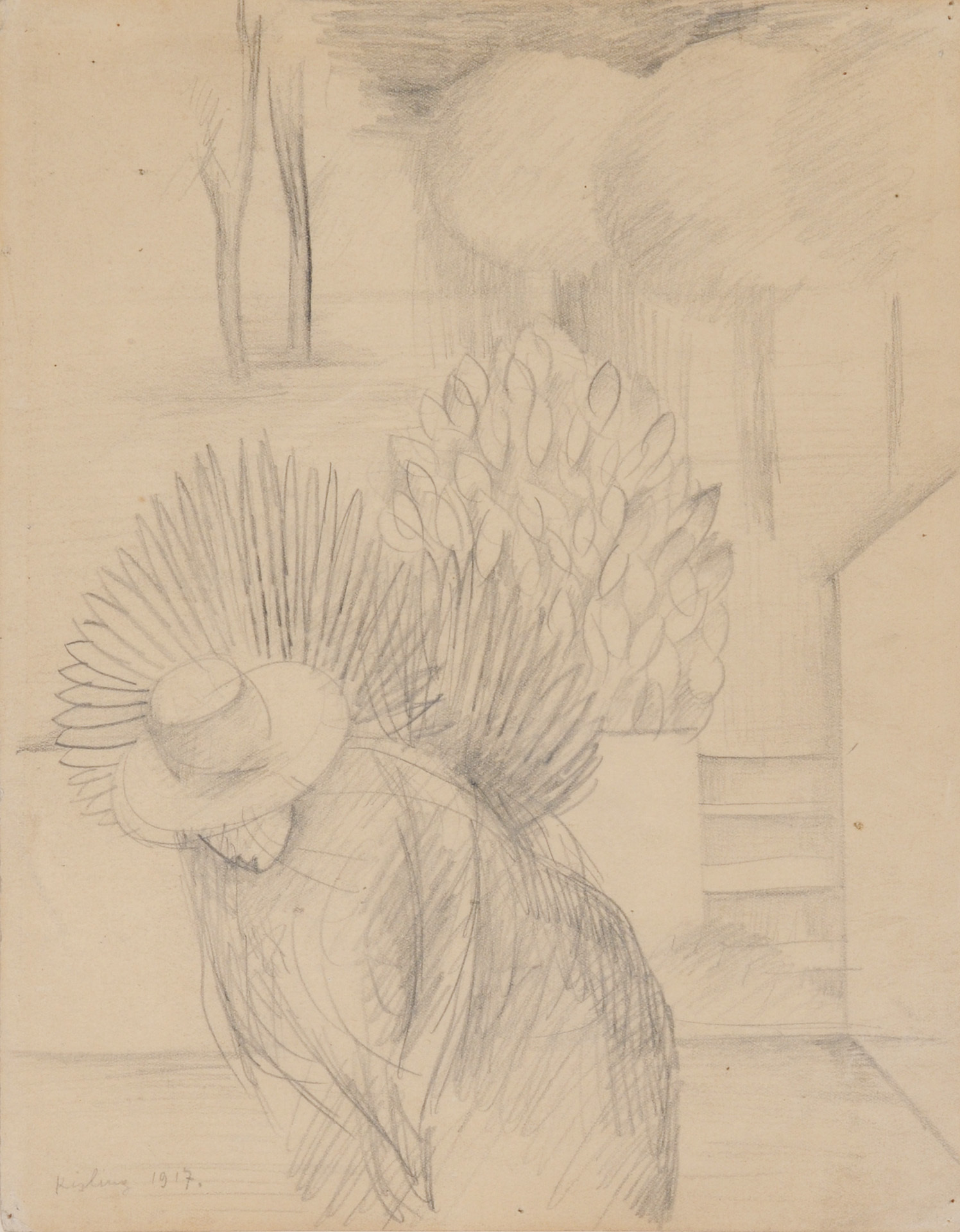 Moïse Kisling, Frau im Garten