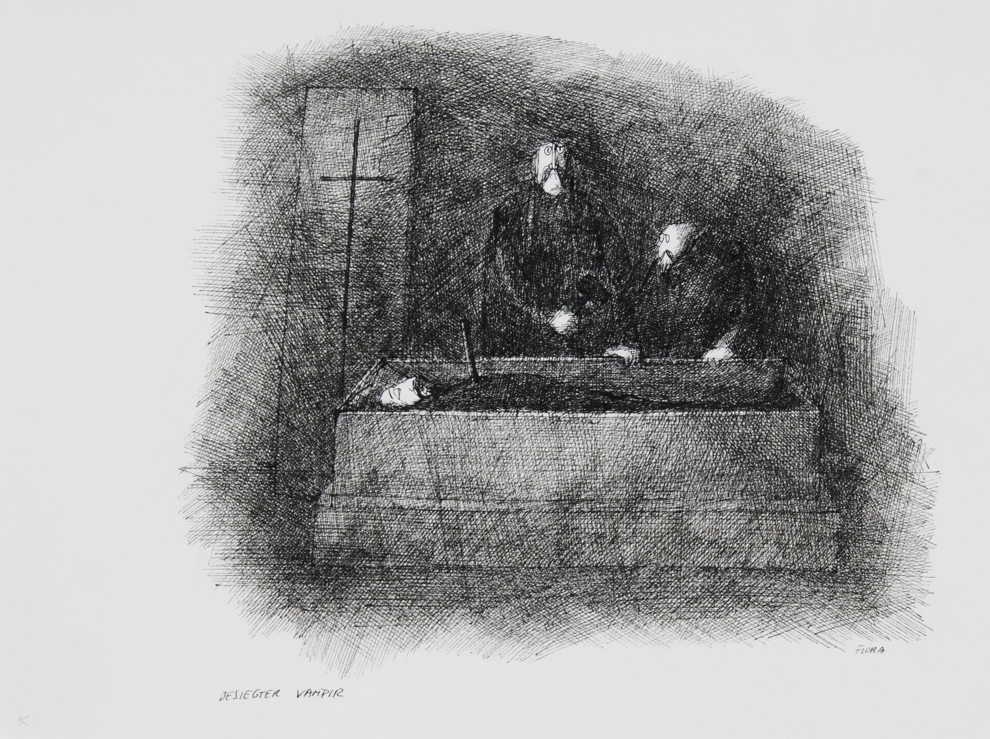 Paul Flora, Besiegter Vampir