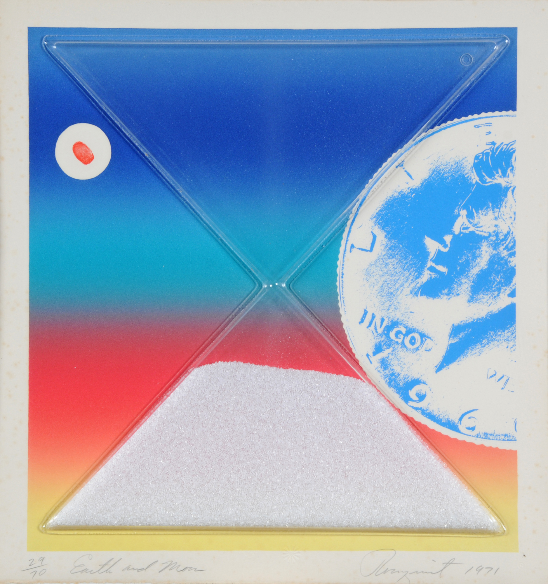 James Rosenquist, Earth and Moon,
 from "Cold Light Series"
