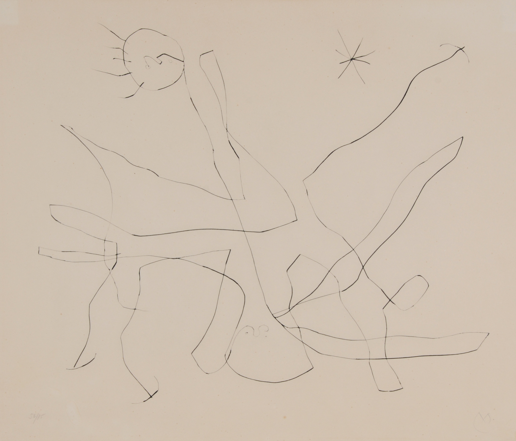 Joan Miró, Sheet from "Flux de l'aimant"