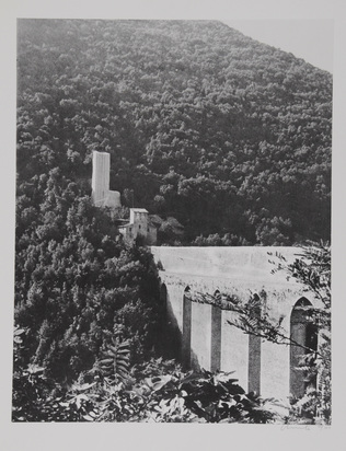 2  sheets from "Packed Fountain and Packed Tower, Spoleto, 1968"