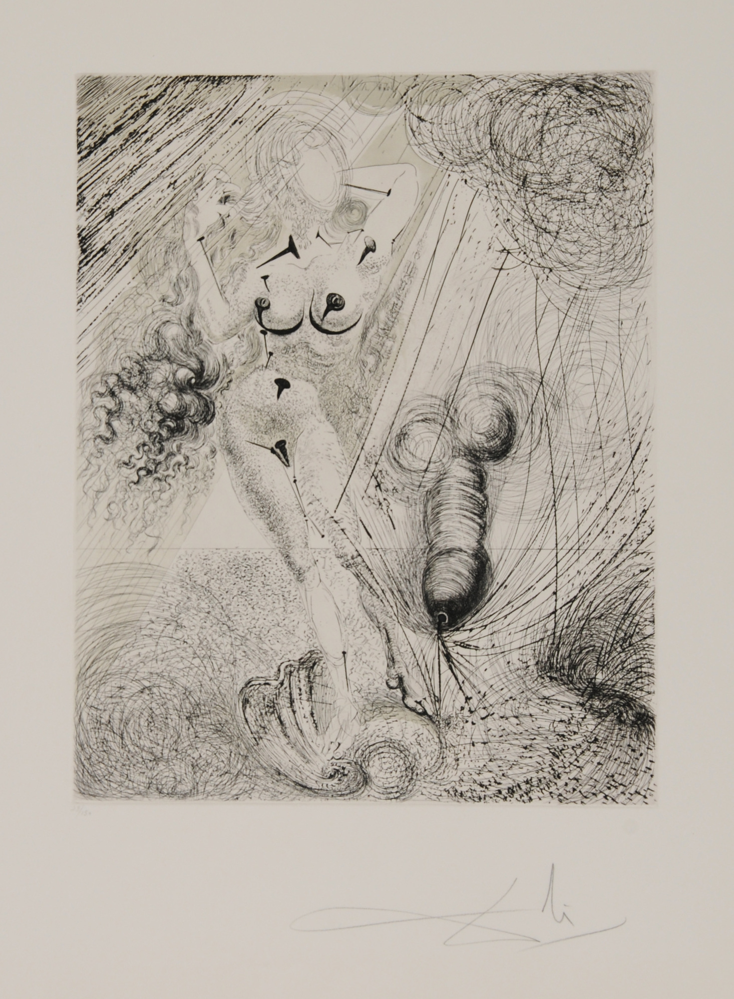 Salvador Dalí, Aphrodite, 
from "Mythologie"
