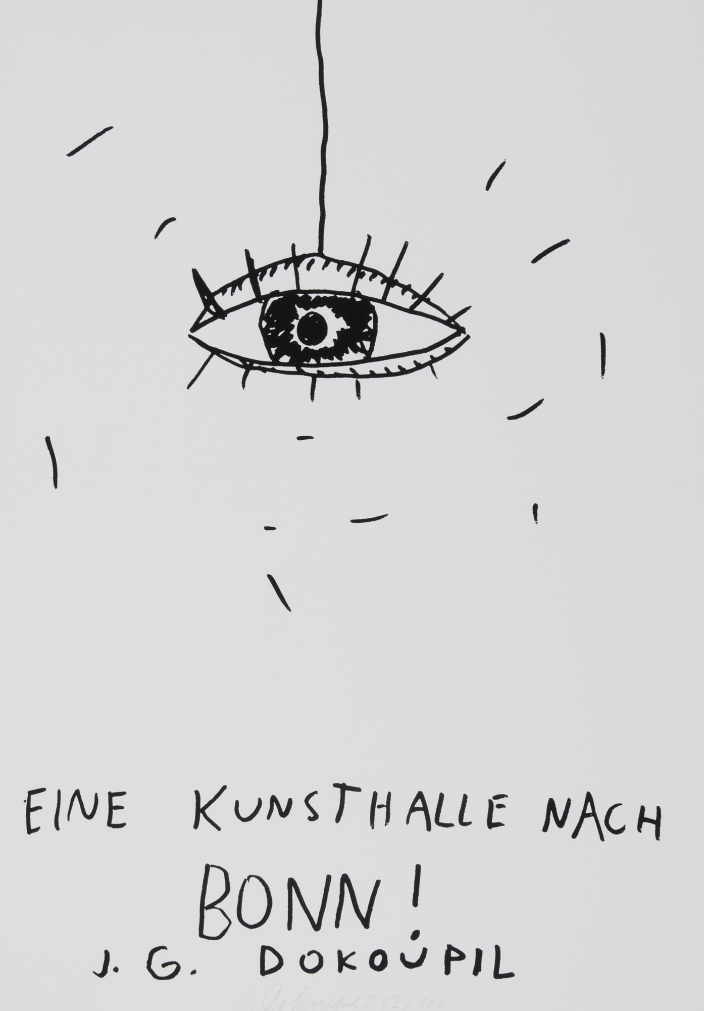Grafik, 8 sheets from
 " Initiative für eine Kunsthalle in der Bundeshauptstadt"