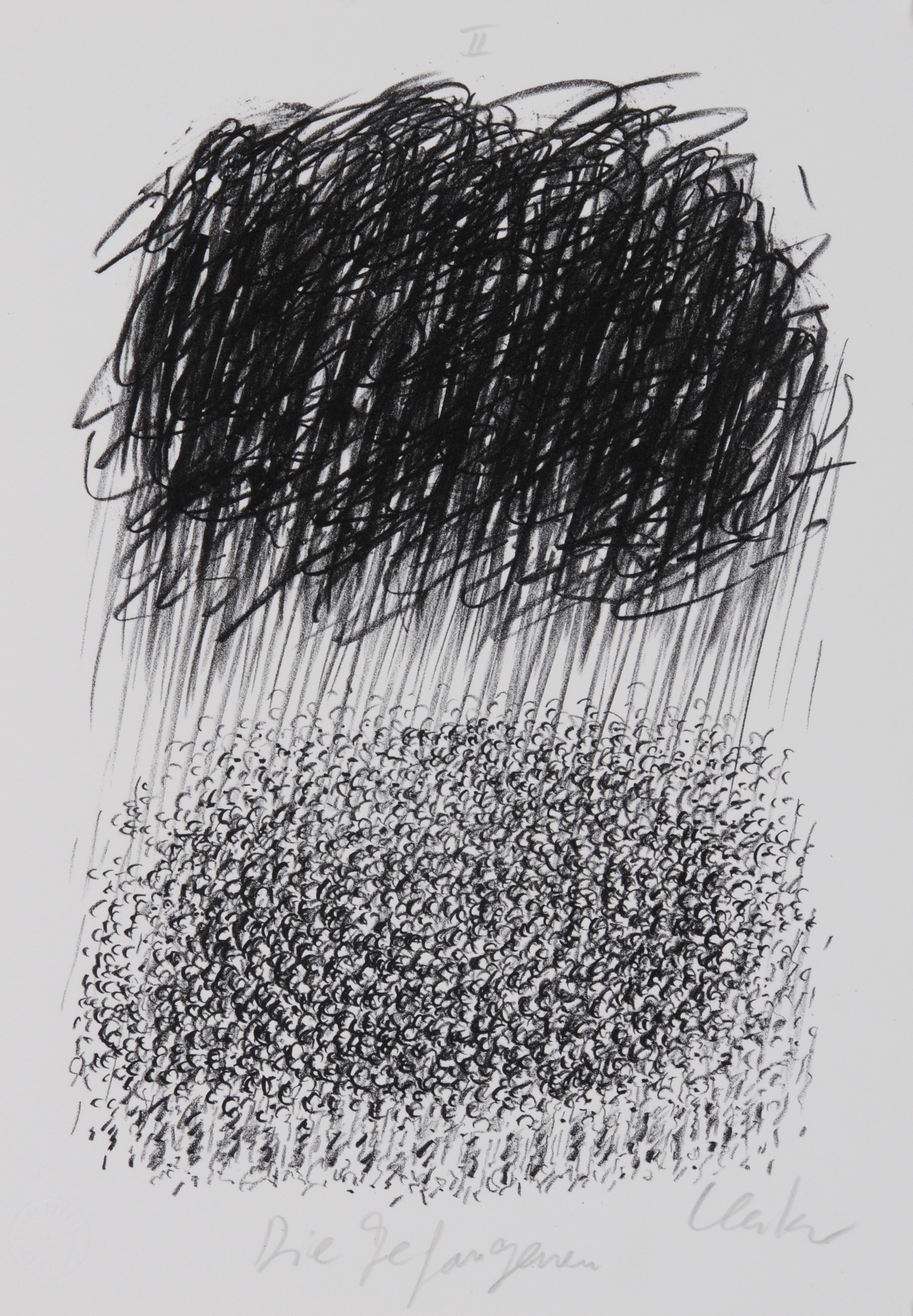 Günther Uecker, 3 sheets: 
Auftritt Leonore; 
Die Gefangenen; 
Die Freiheit