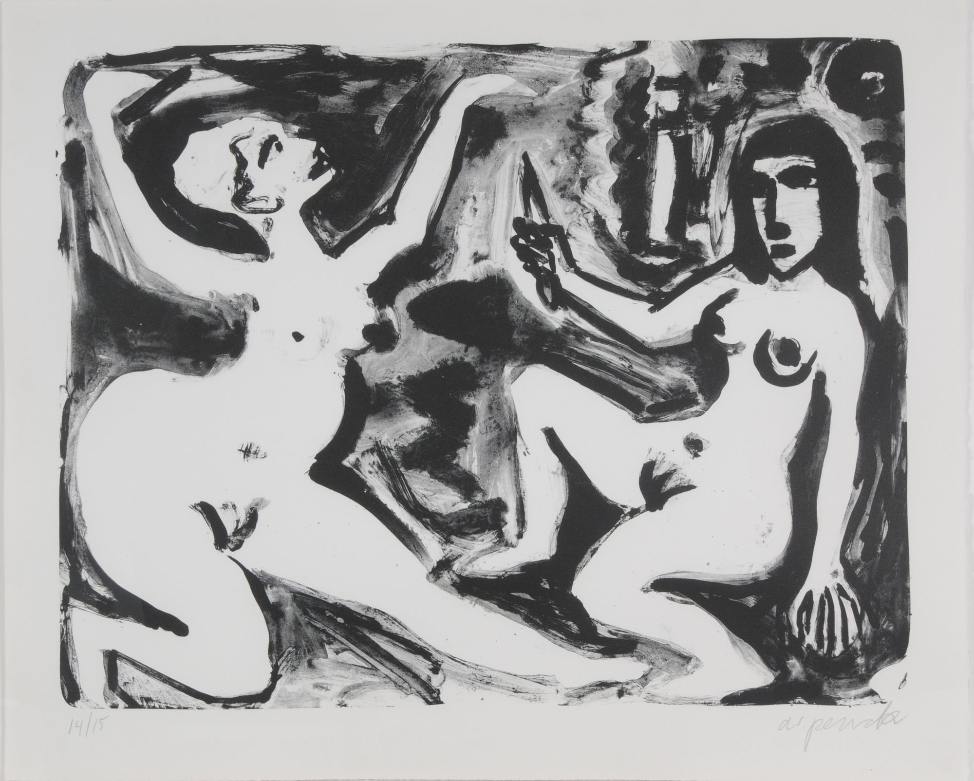 A.R. Penck, Zwei Frauen im Gespräch