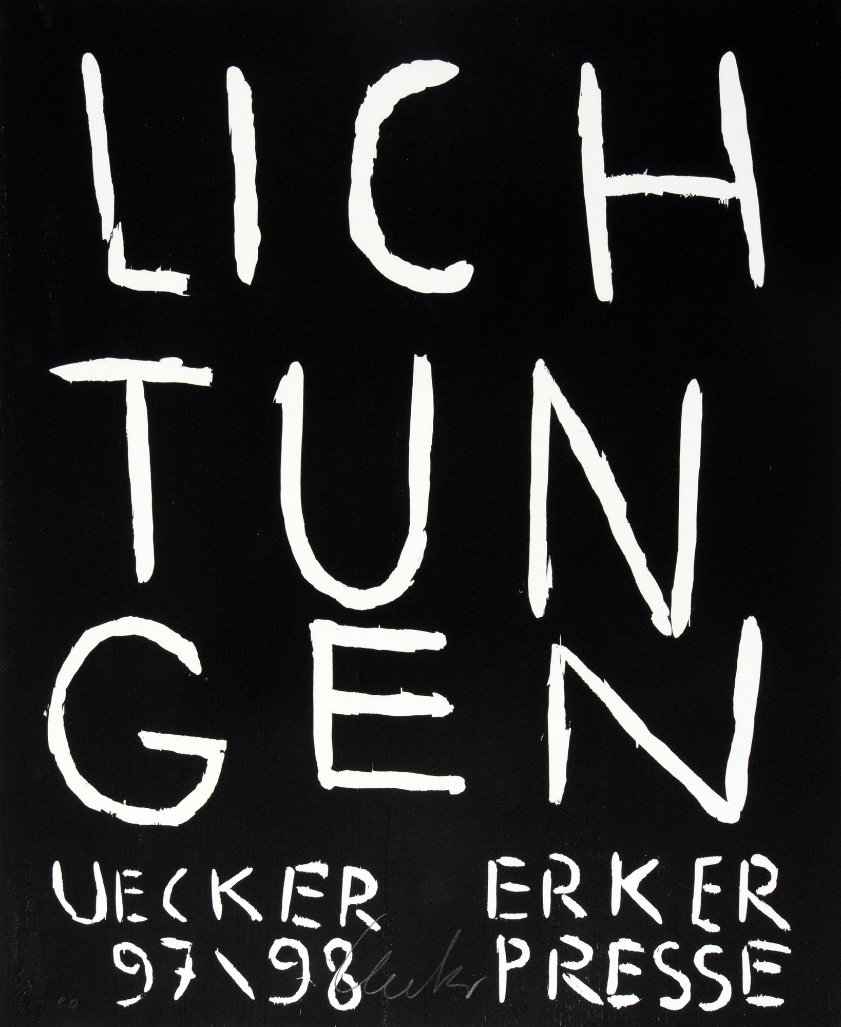 Günther Uecker, Mappe. 
Lichtungen