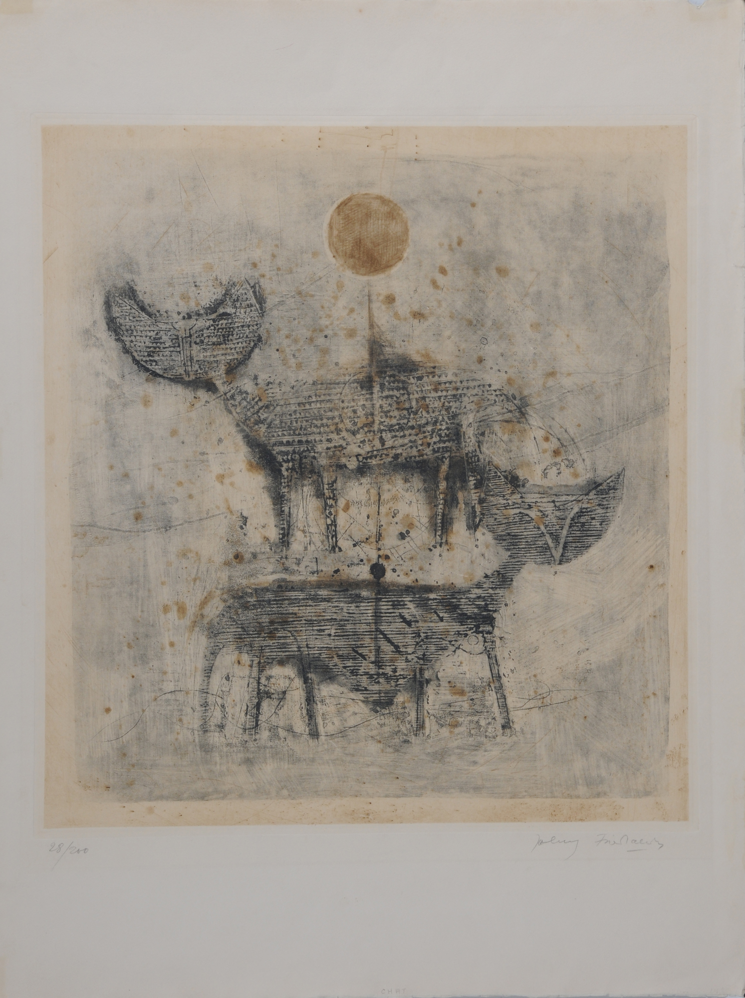Johnny Friedländer, 3 Blätter: Ohne Titel, 1953; Ohne Titel (2)