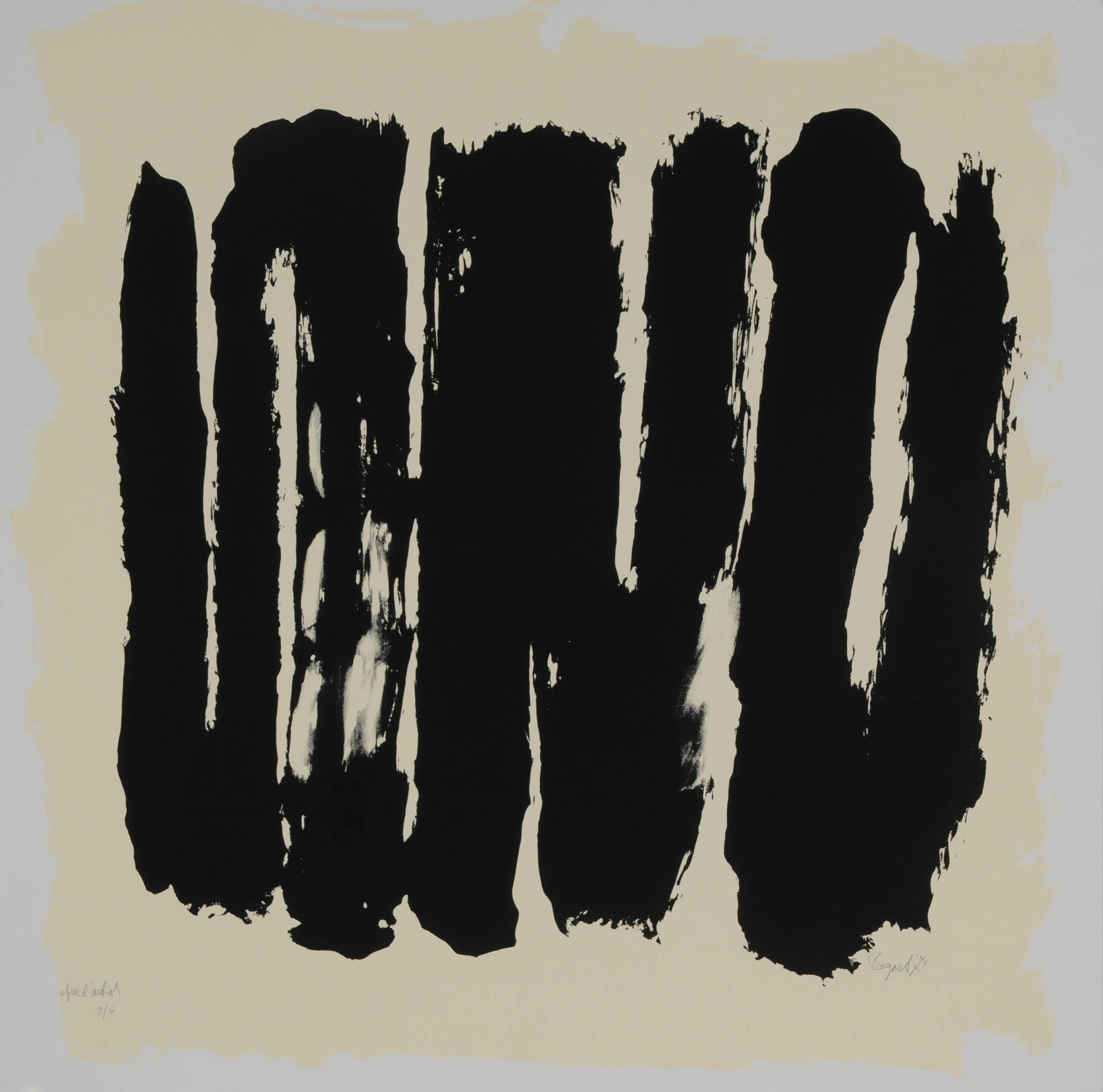 Bram Bogart, 2 sheets: Untitled