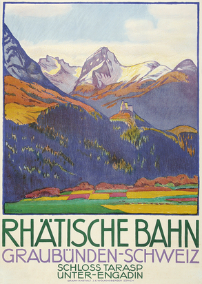 Rhätische Bahn Graubünden-Schweiz Schloss Tarasp Unterengadin