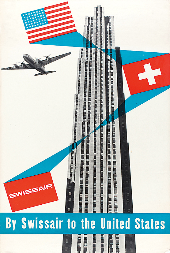Henri Ott, By Swissair to the United States