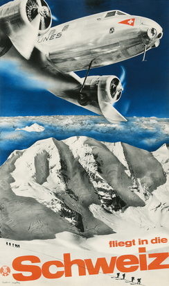 fliegt in die SCHWEIZ