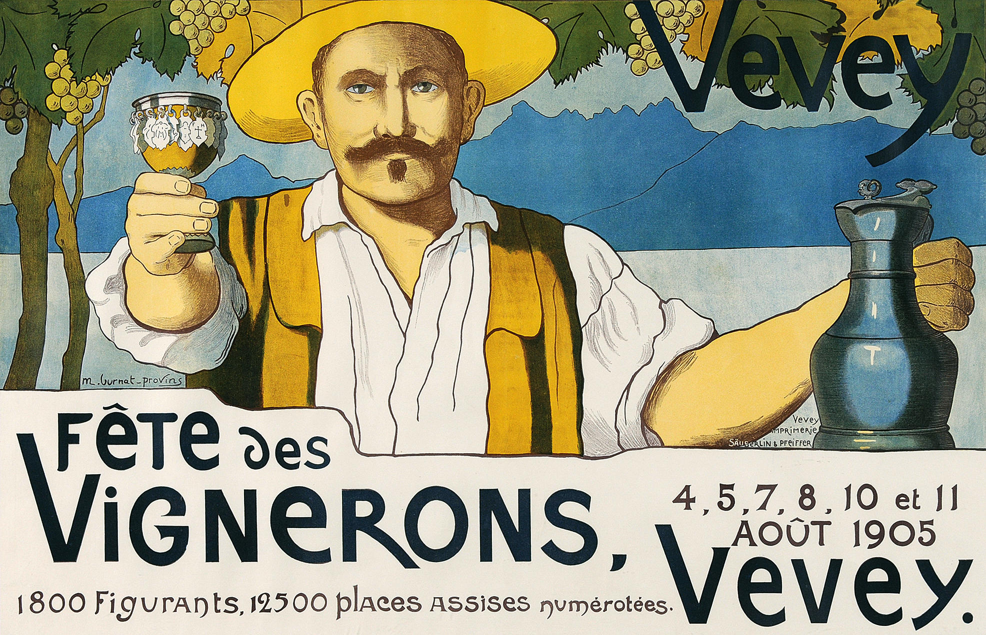 Marguerite Burnat-Provins, Fête des Vignerons, Vevey