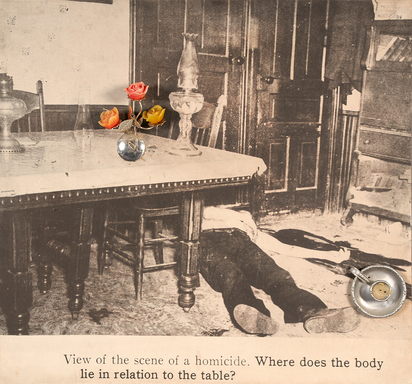 View of the Scene of a Homicide, aus dem Zyklus "Criminal Investigations"