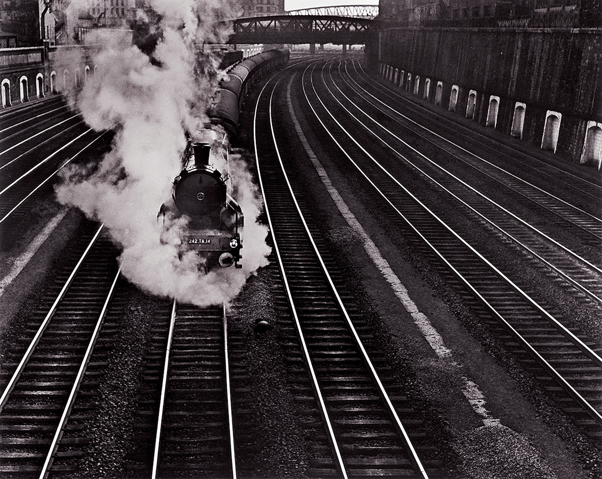 René Groebli, Lokomotive, aus der Serie "Rail Magic"
