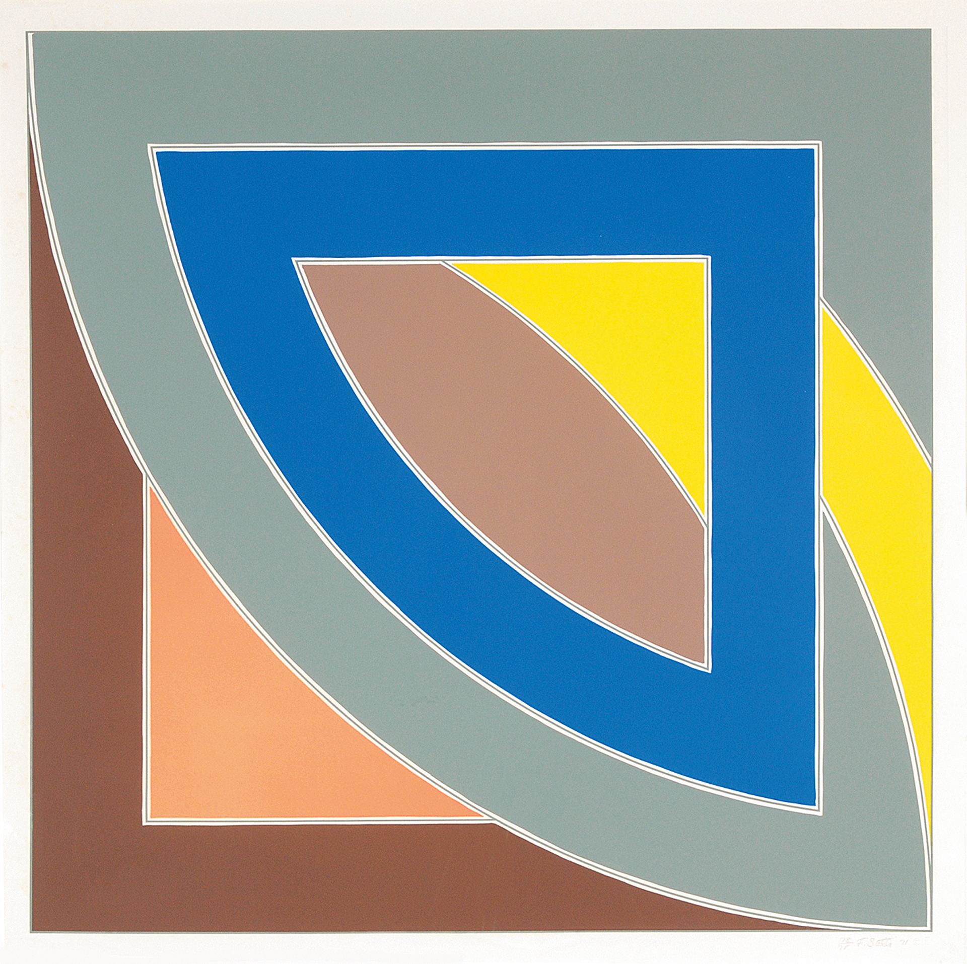 Frank Stella, River of Ponds I, from "Newfoundland Series"