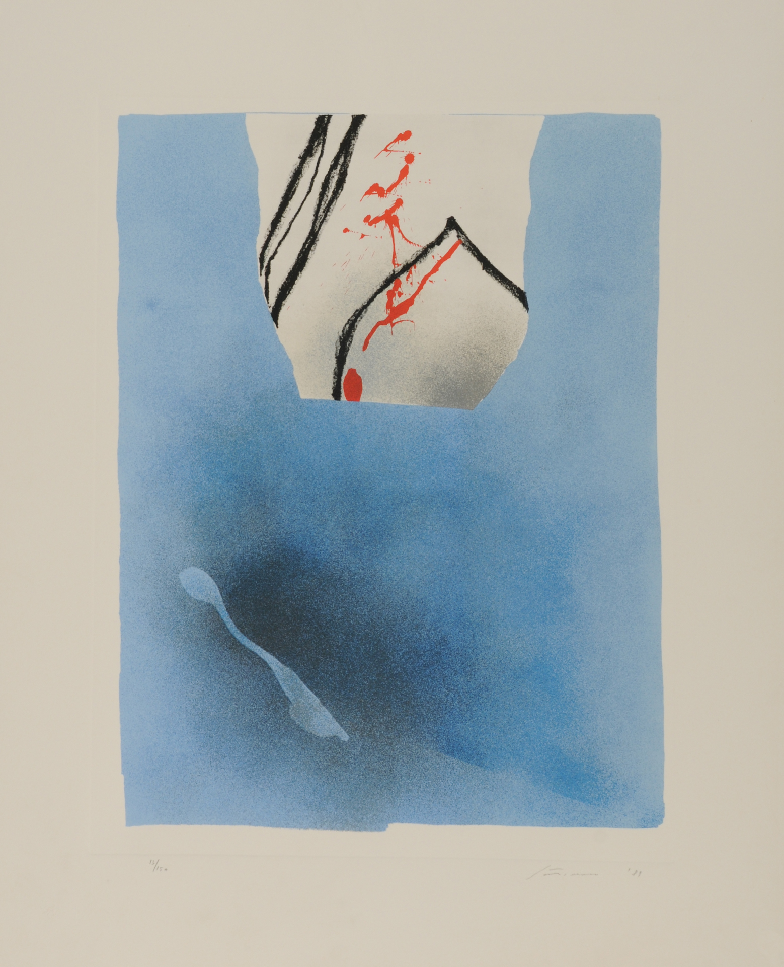 Giuseppe Santomaso, 3 Blätter: Senza titolo, 1989 (3)