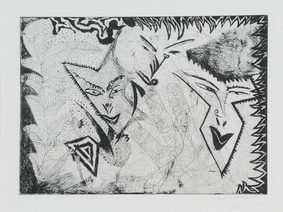 3 sheets: Untitled, 1983; Untitled, 1984 (2)