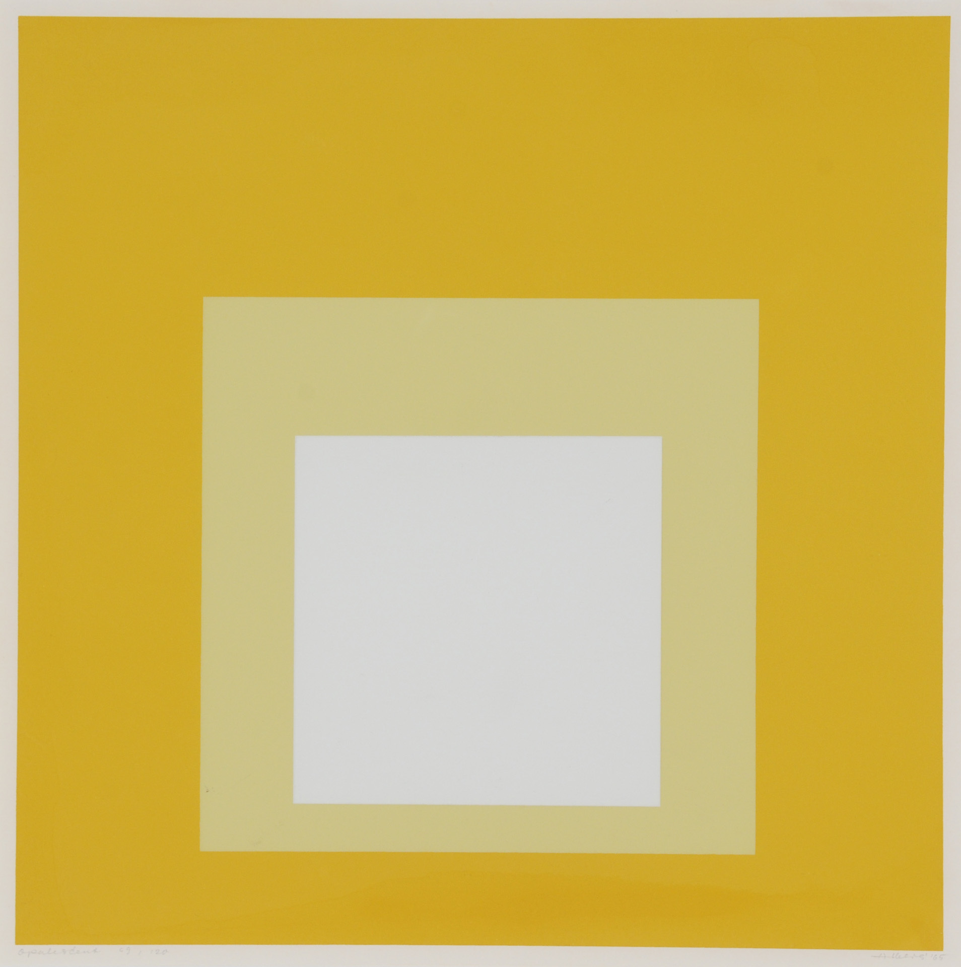 Josef Albers, Opalescent, aus "Die Oberflächen"