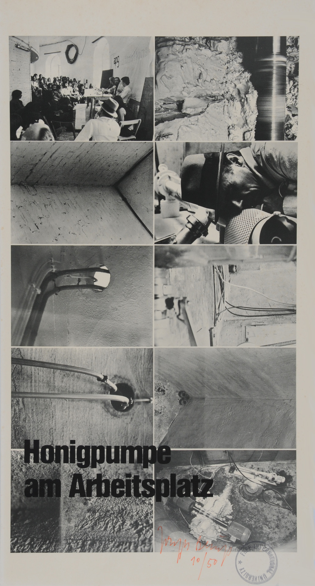 Joseph Beuys, 2 sheets: Honigpumpe am Arbeitsplatz