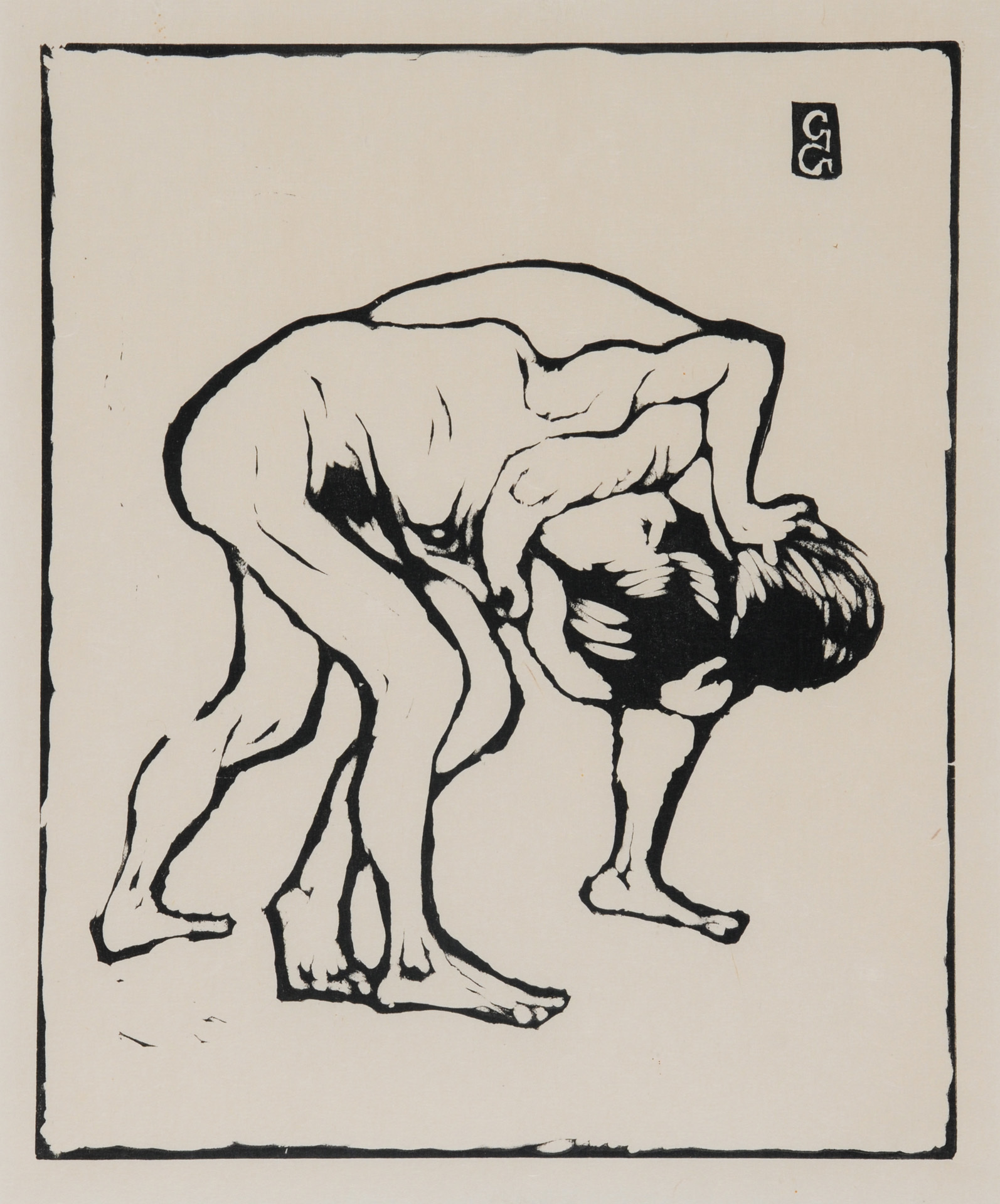 Giovanni Giacometti, La Lotta I - Ringende Knaben - Diego und Alberto, ca. 1912/64