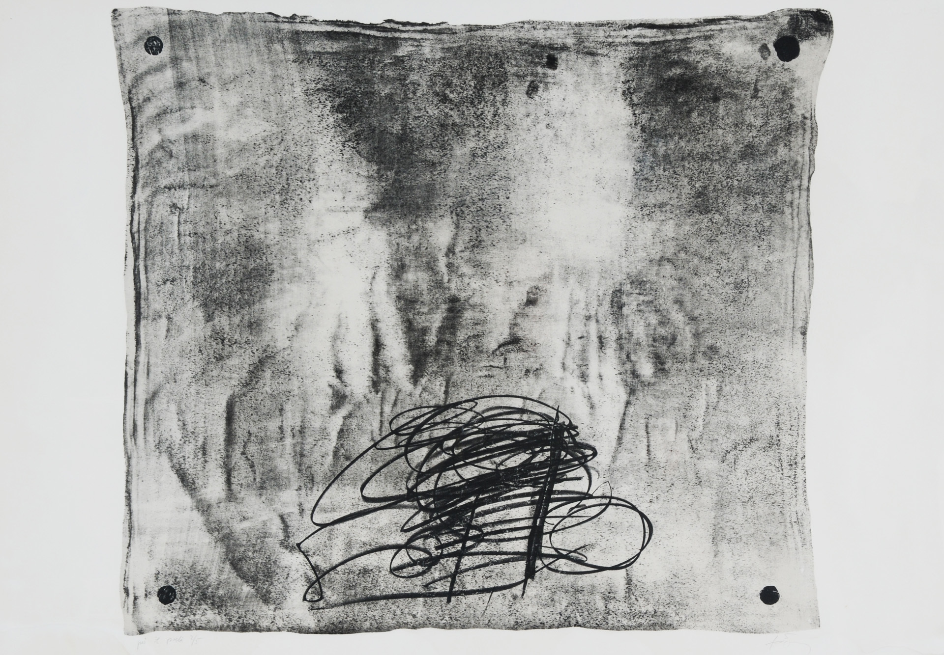 Antoni Tàpies, Chaise ficelée, aus "Variations"