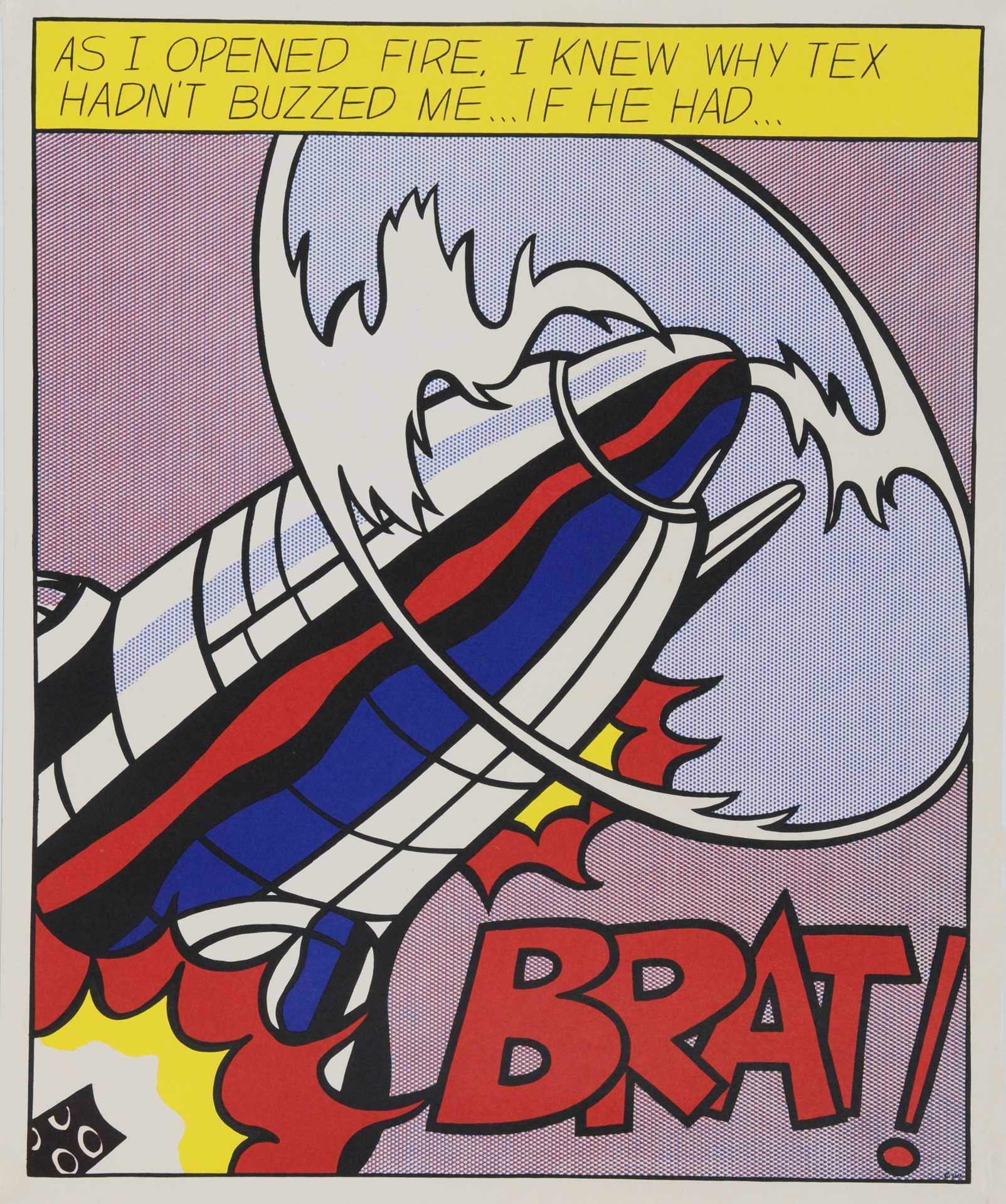 Roy Lichtenstein, Plakat. (nach) As I Opened Fire, 1964