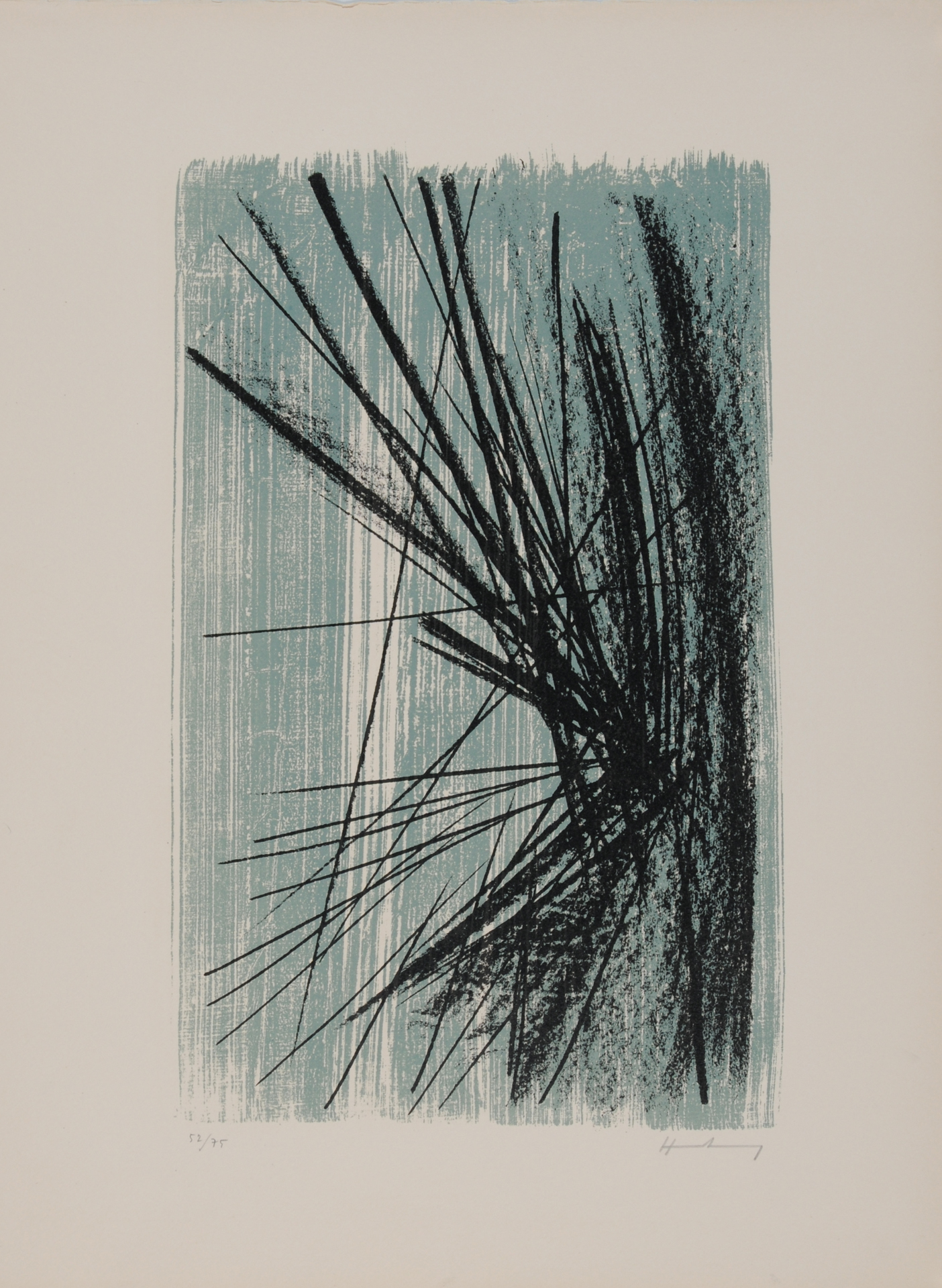 Hans Hartung, 2 sheets: Untitled