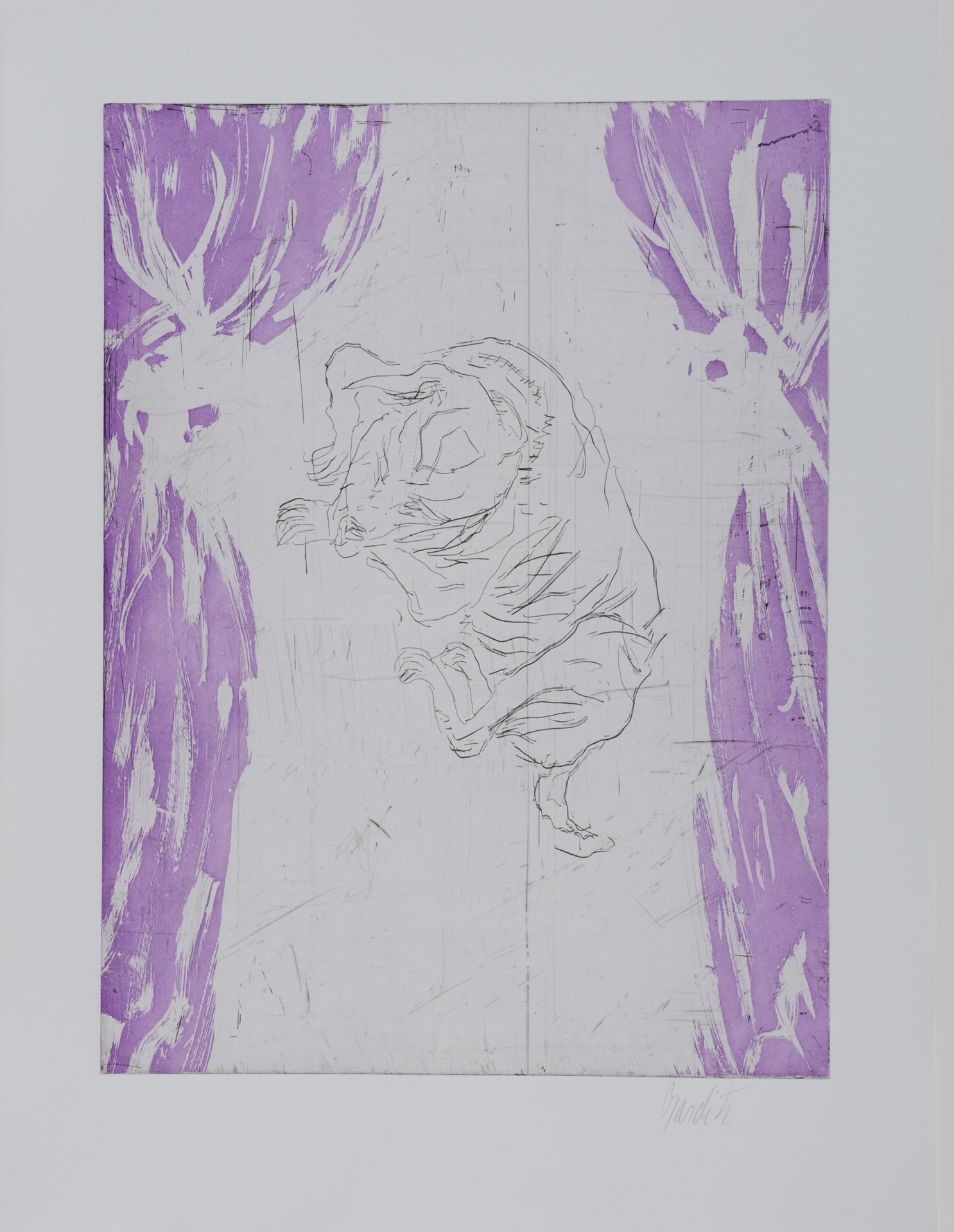 Georg Baselitz, Ohne Titel, aus "Schlafende Hunde"