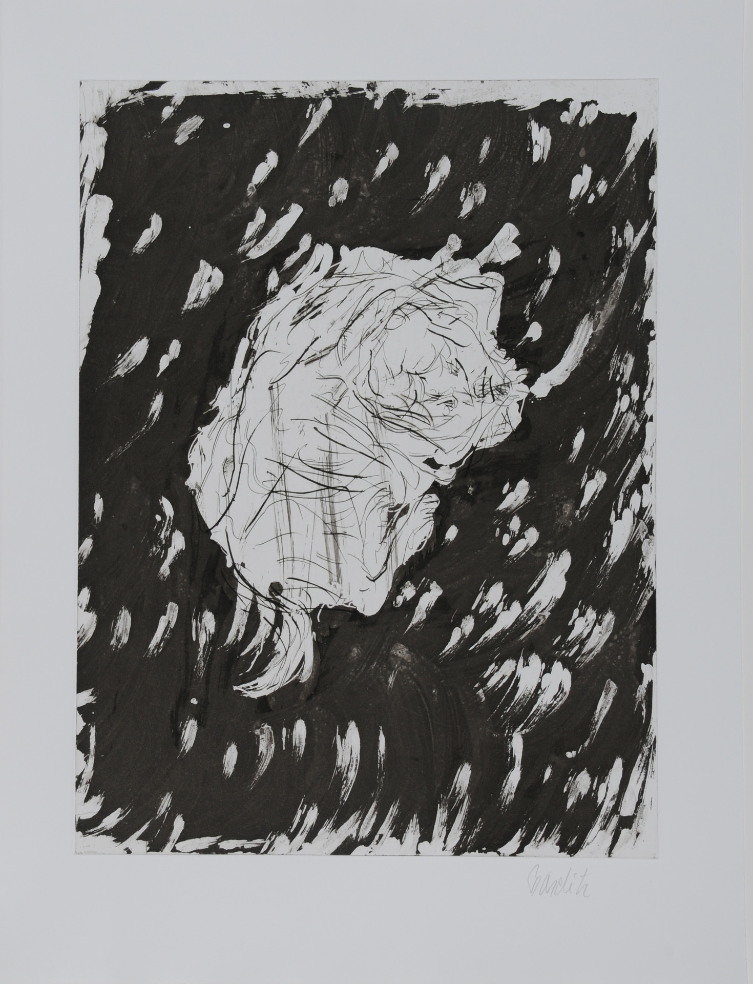 Georg Baselitz, Ohne Titel, aus "Schlafende Hunde"
