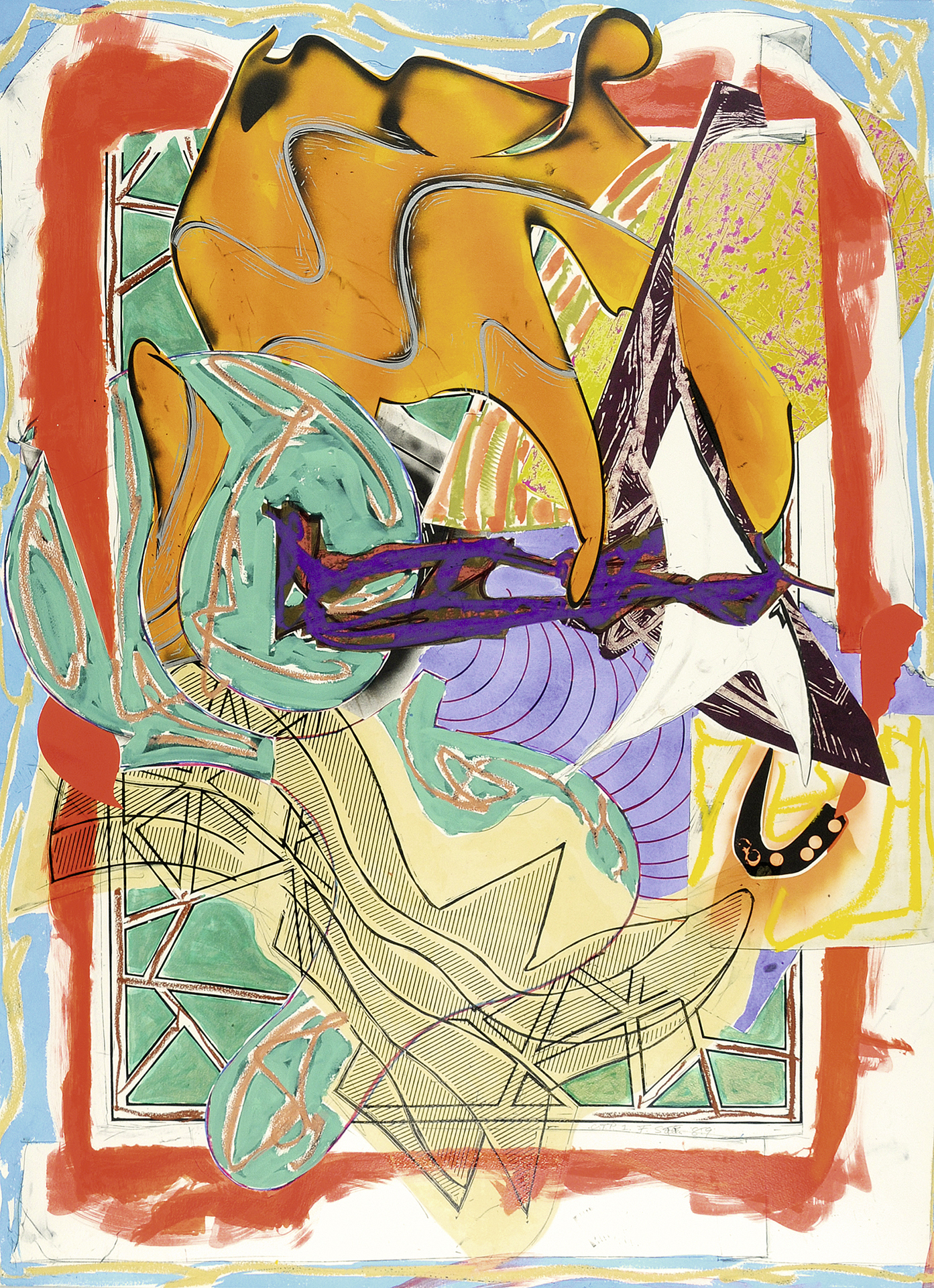 Frank Stella, Hark!, 1985, aus "The Waves"