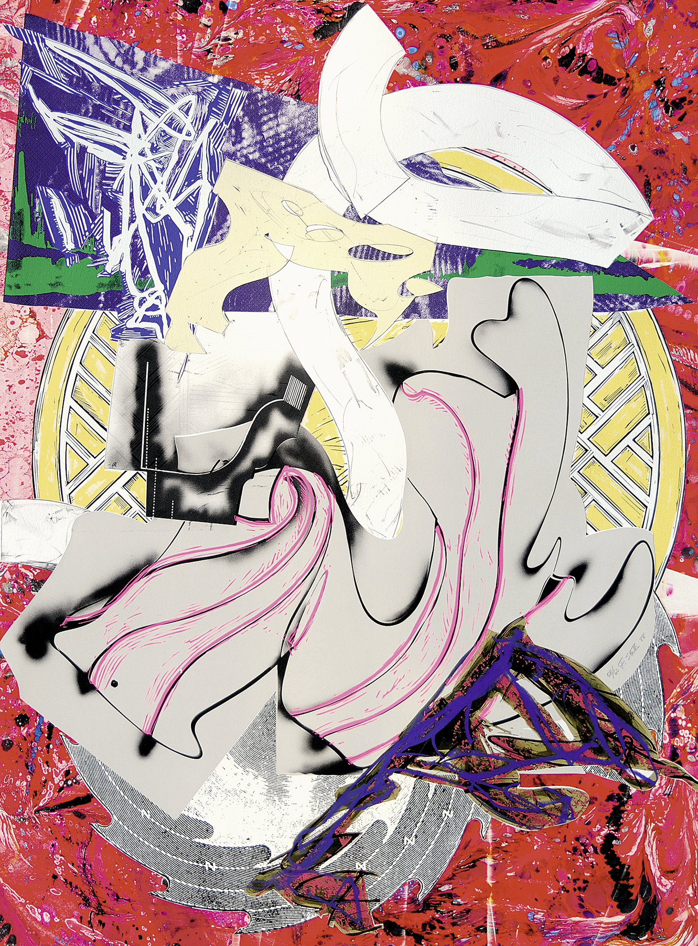 Frank Stella, Ahab, 1985, from "The Waves"