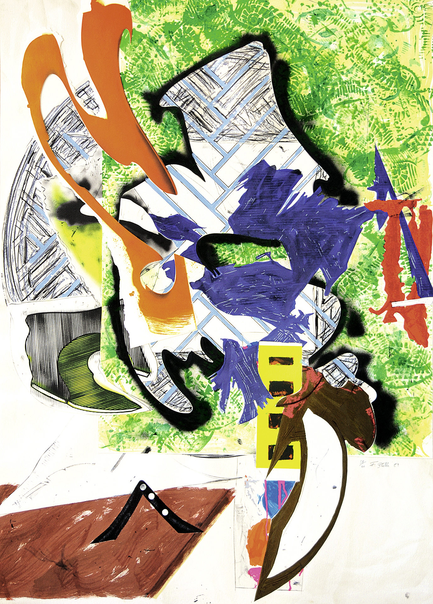 Frank Stella, Ahab's Leg, 1985, from "The Waves"