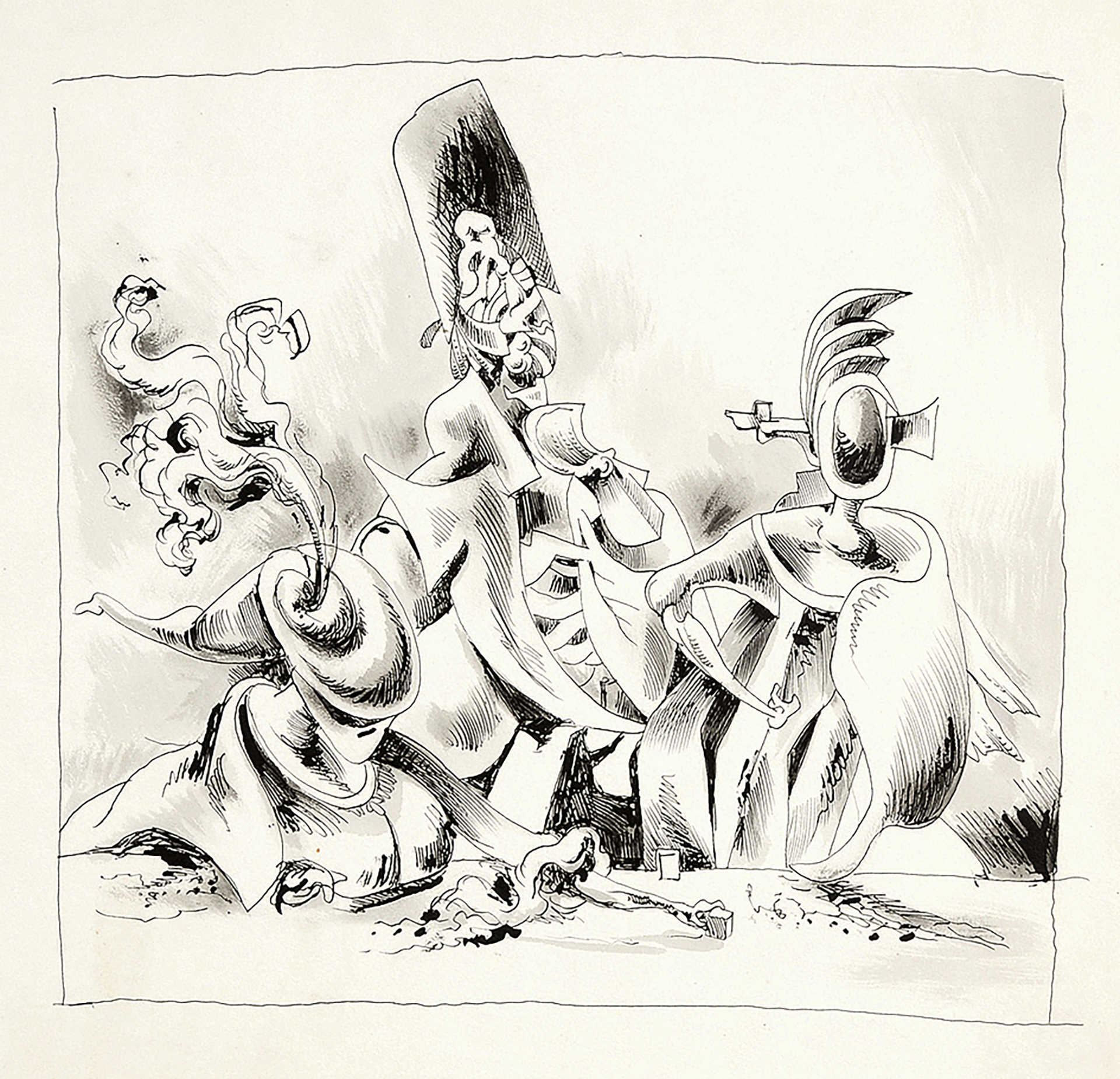 Kurt Seligmann, Surreale Komposition (Game of Chance)