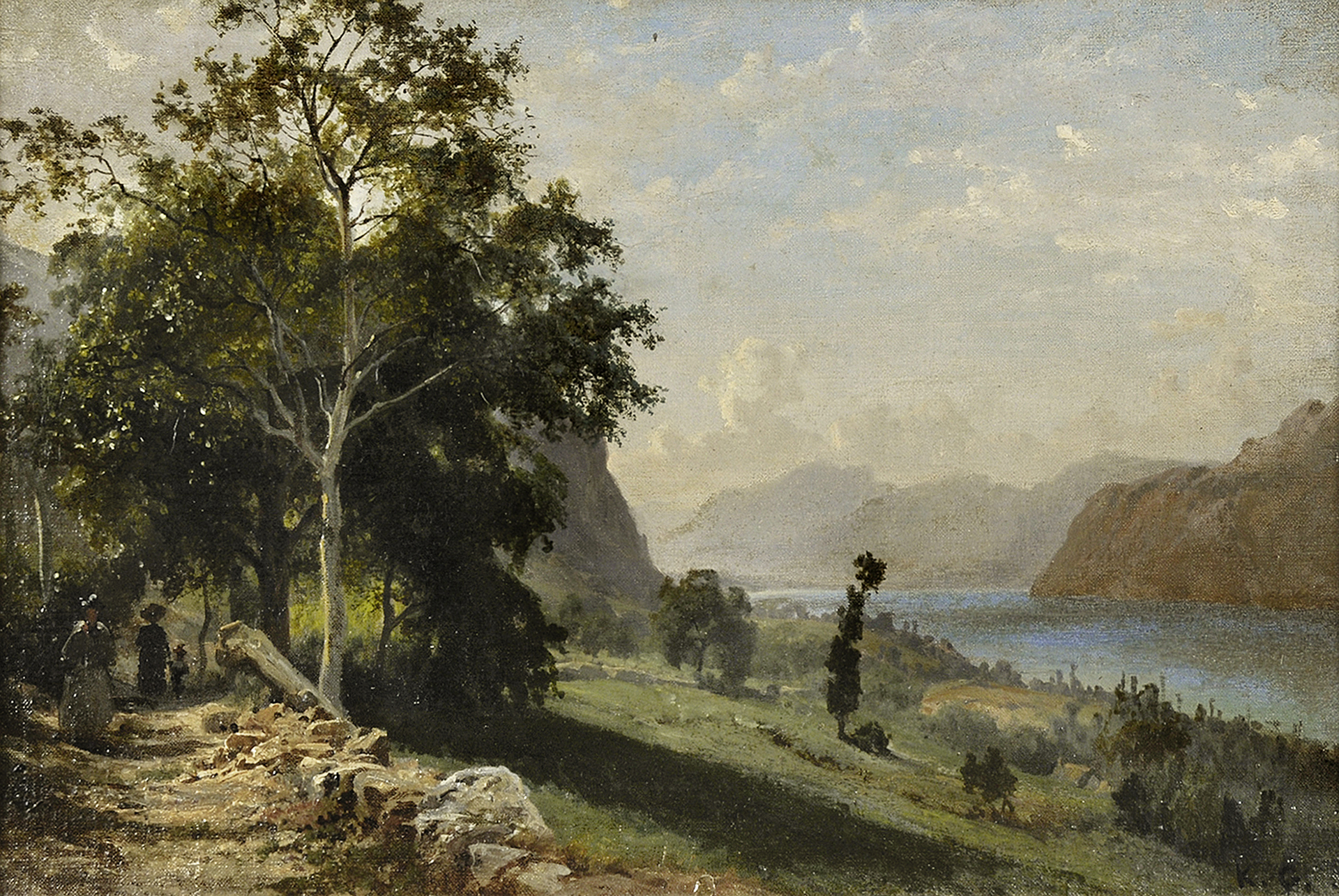 Karl Girardet, Landschaft mit See