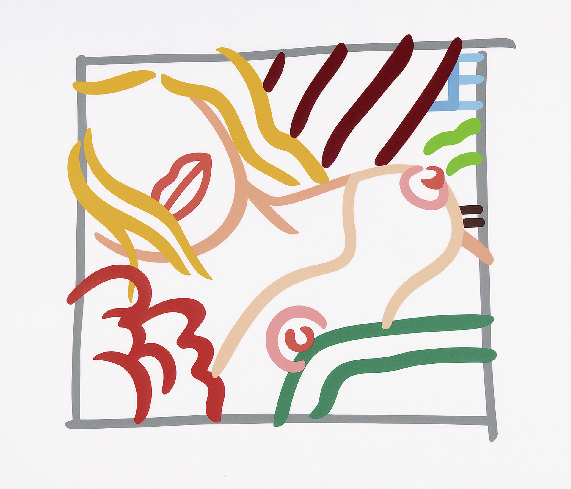 Tom Wesselmann, New Bedroom Blond Doodle