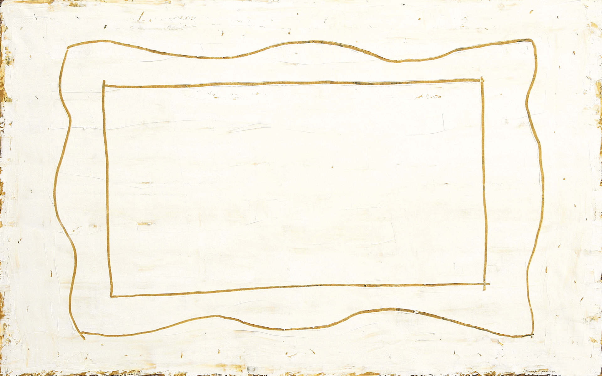 Joan Hernandez Pijuan, Blanc amb marc daurat 2