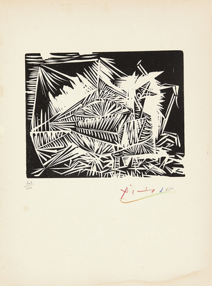 Portfolio. 40 dessins de Picasso en marge du Buffon