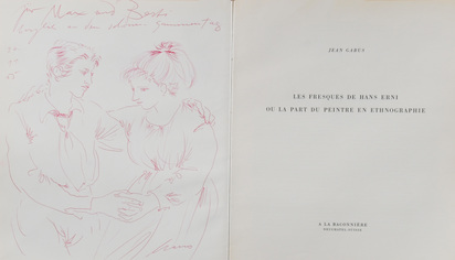 3 Bücher: Jean Gabus. Les fresques de Hans Erni ou la part du peintre en ethnographie
