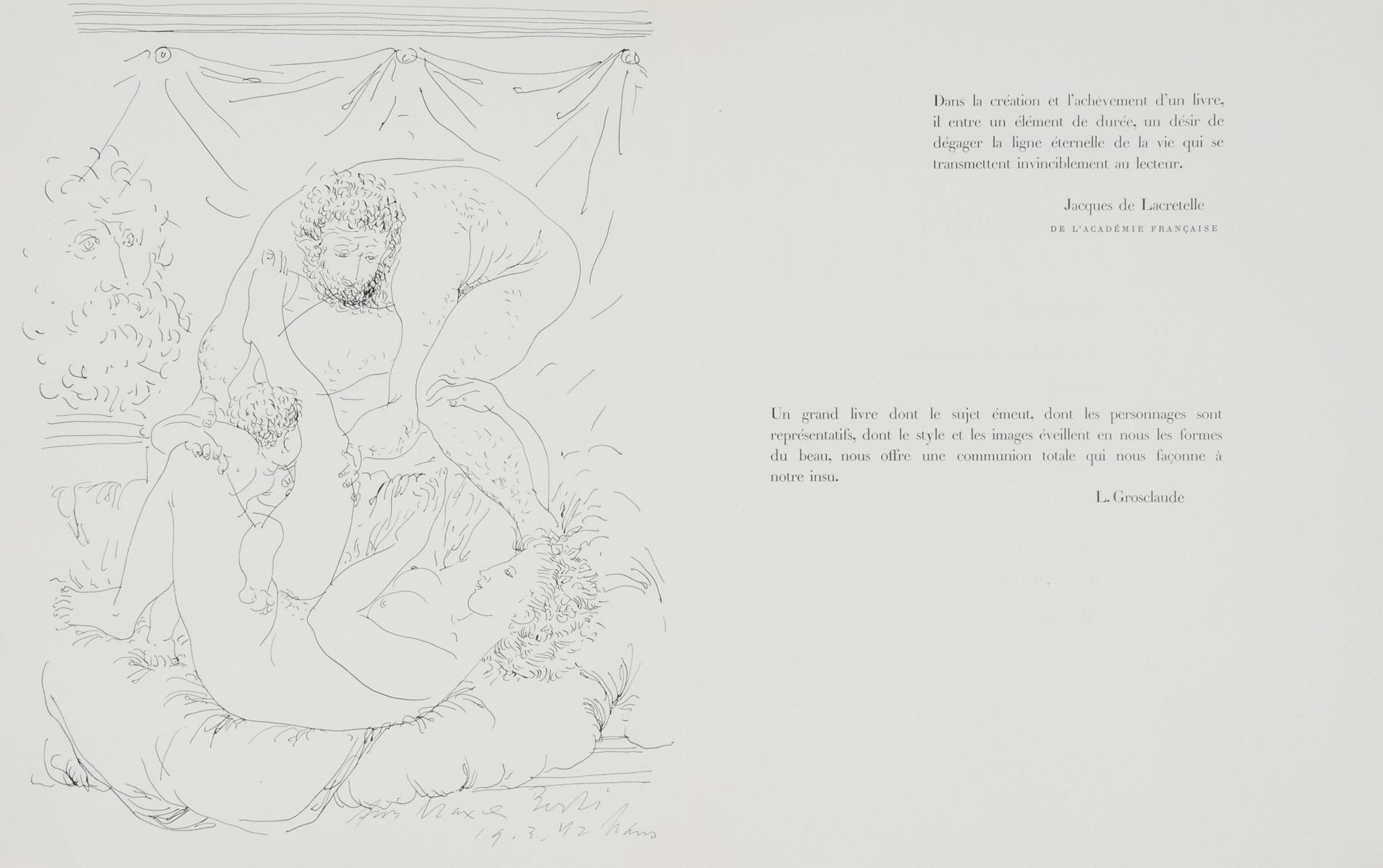 Hans Erni, Buch. Le Banquet