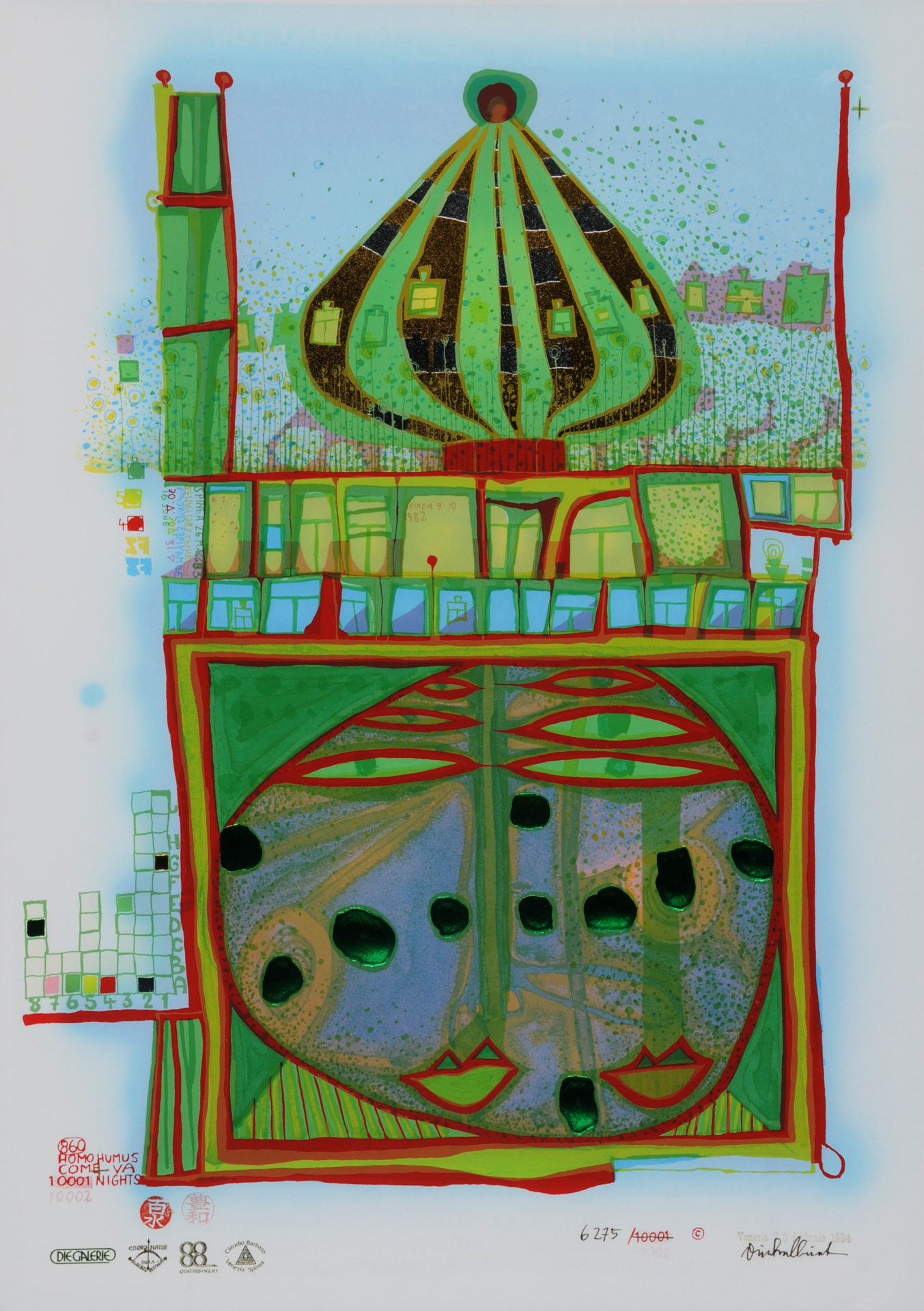 Friedensreich Hundertwasser, 10002 nights Homo Humus come va how do you do